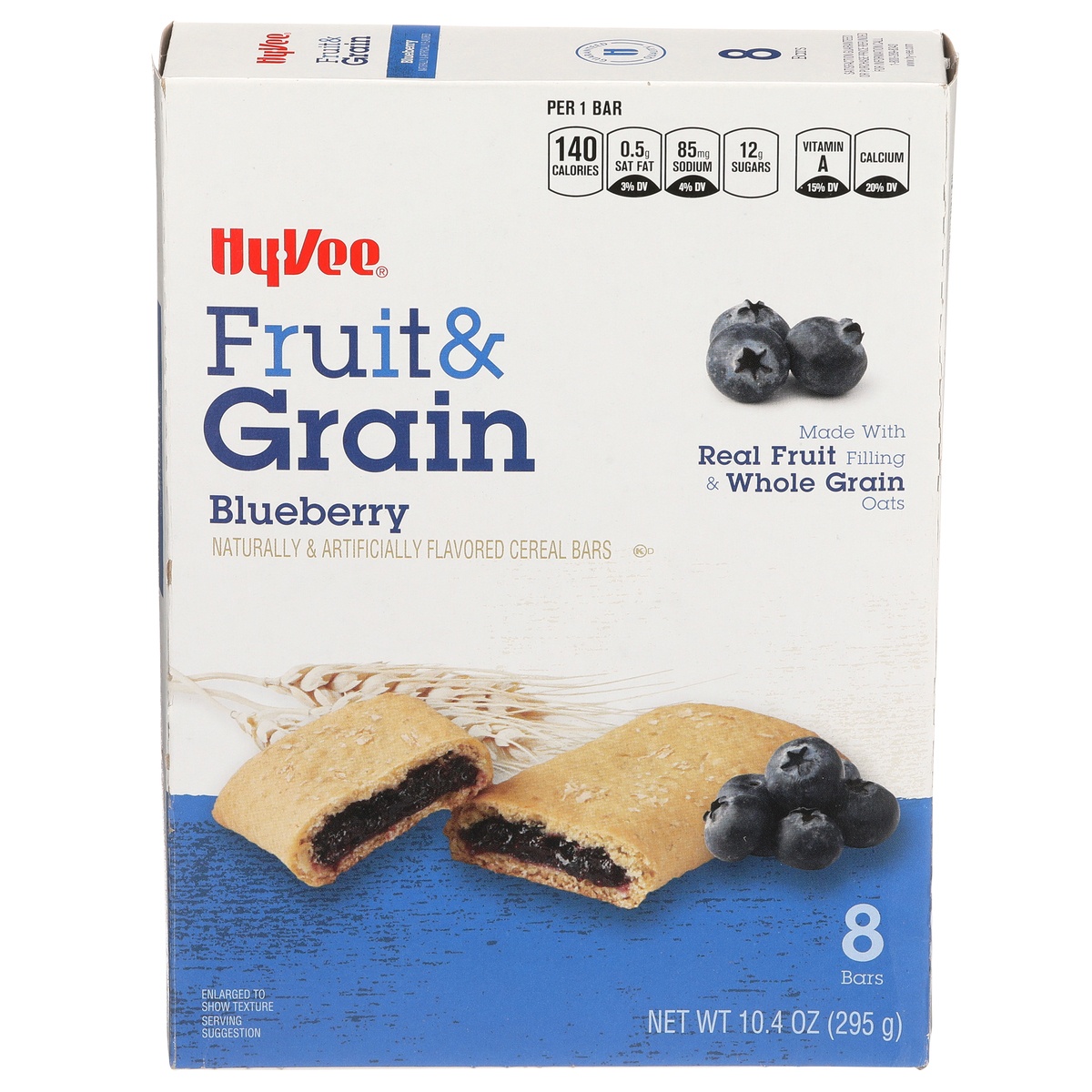 slide 1 of 1, Hy-vee Blueberry Fruit & Grain Cereal Bars - 10.4 oz, 10.4 oz