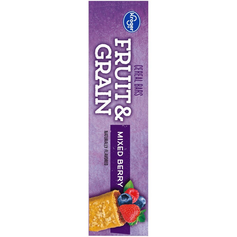 slide 4 of 4, Kroger Fruit & Grain Cereal Bars - Mixed Berry, 8 ct; 1.3 oz