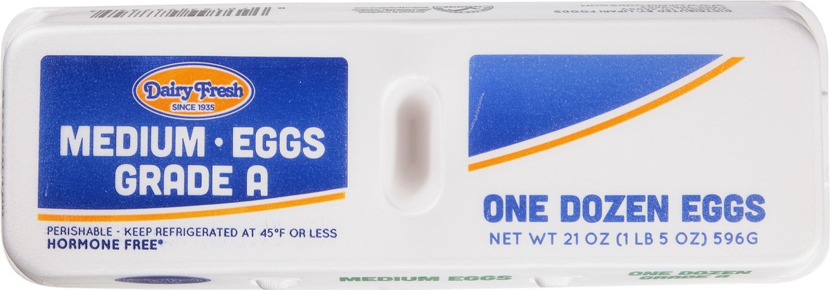 slide 6 of 9, Dairy Fresh Medium Eggs 12 ea, 12 ct