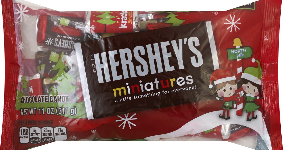 slide 4 of 5, Hershey's Holiday Miniatures Assortment, 11 oz