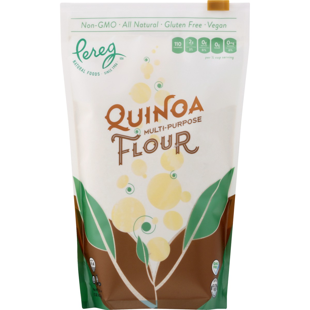 slide 7 of 8, Pereg Gourmet Flour Quinoa, 16 oz