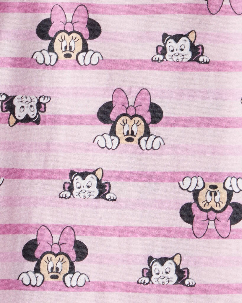 slide 2 of 2, Carter's Toddler Striped Minnie Short Sleeve Graphic Tee - Pink Pink 2T, 1 ct