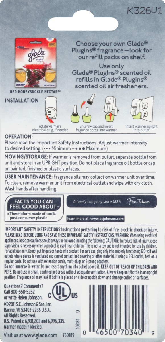 slide 5 of 5, Glade Plugins Scented Oil Air Freshener Warmer, 1 ct