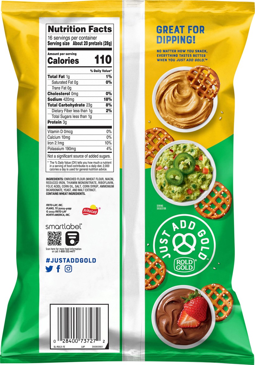 slide 8 of 9, Rold Gold Pretzels Waffles Original 16 Oz, 16 oz