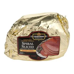 Carando Ham Spiral Sliced Bone In Half Hickory Smoked - 9 Lb