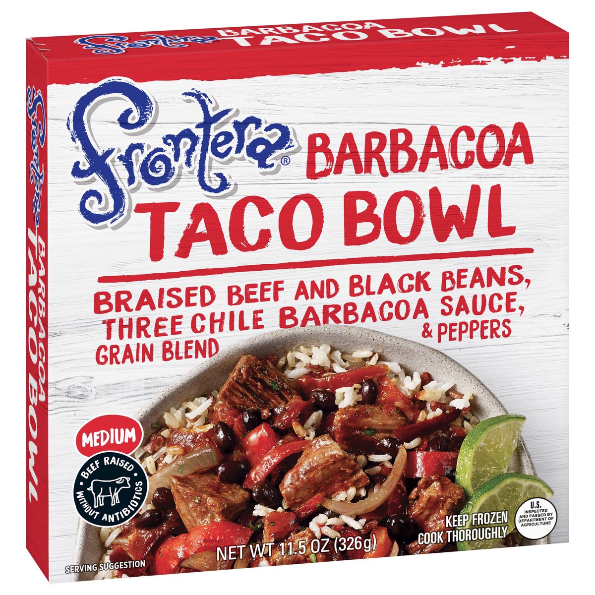 slide 11 of 12, Frontera Medium Barbacoa Taco Bowl 11.5 oz, 11.5 oz