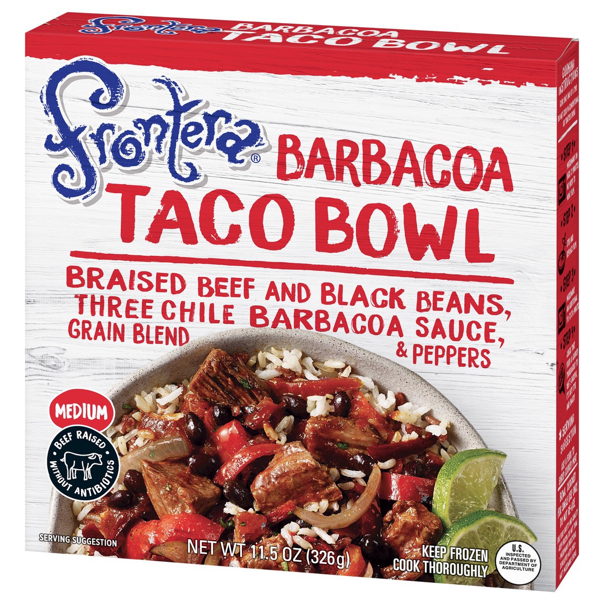 slide 9 of 12, Frontera Medium Barbacoa Taco Bowl 11.5 oz, 11.5 oz