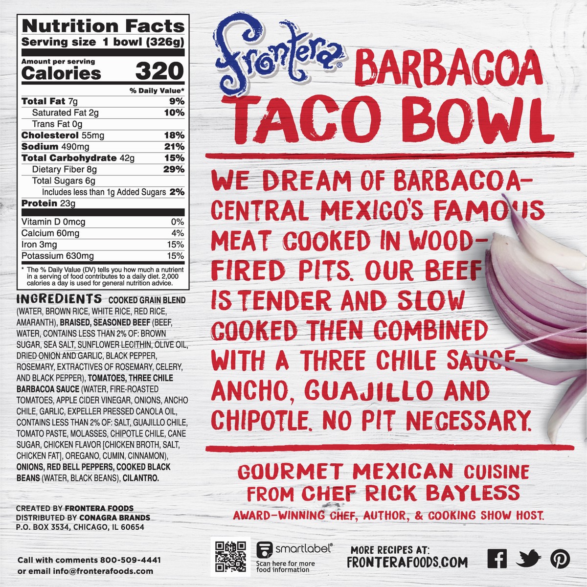 slide 10 of 12, Frontera Medium Barbacoa Taco Bowl 11.5 oz, 11.5 oz