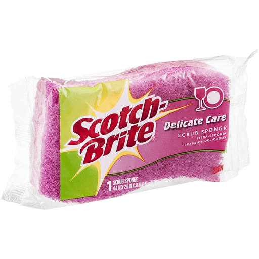 slide 2 of 8, Scotch Brite Delicate Care Scrub Sponge, 1 ct