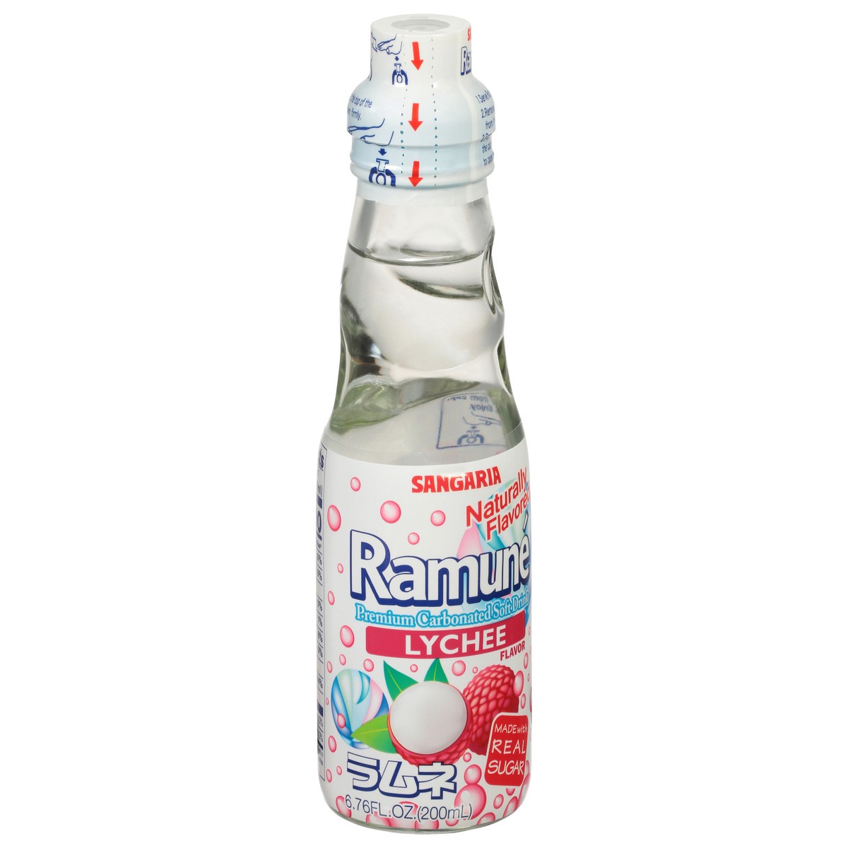 slide 2 of 9, Ramune Lychee Flavor Soft Drink - 6.76 fl oz, 6.76 fl oz