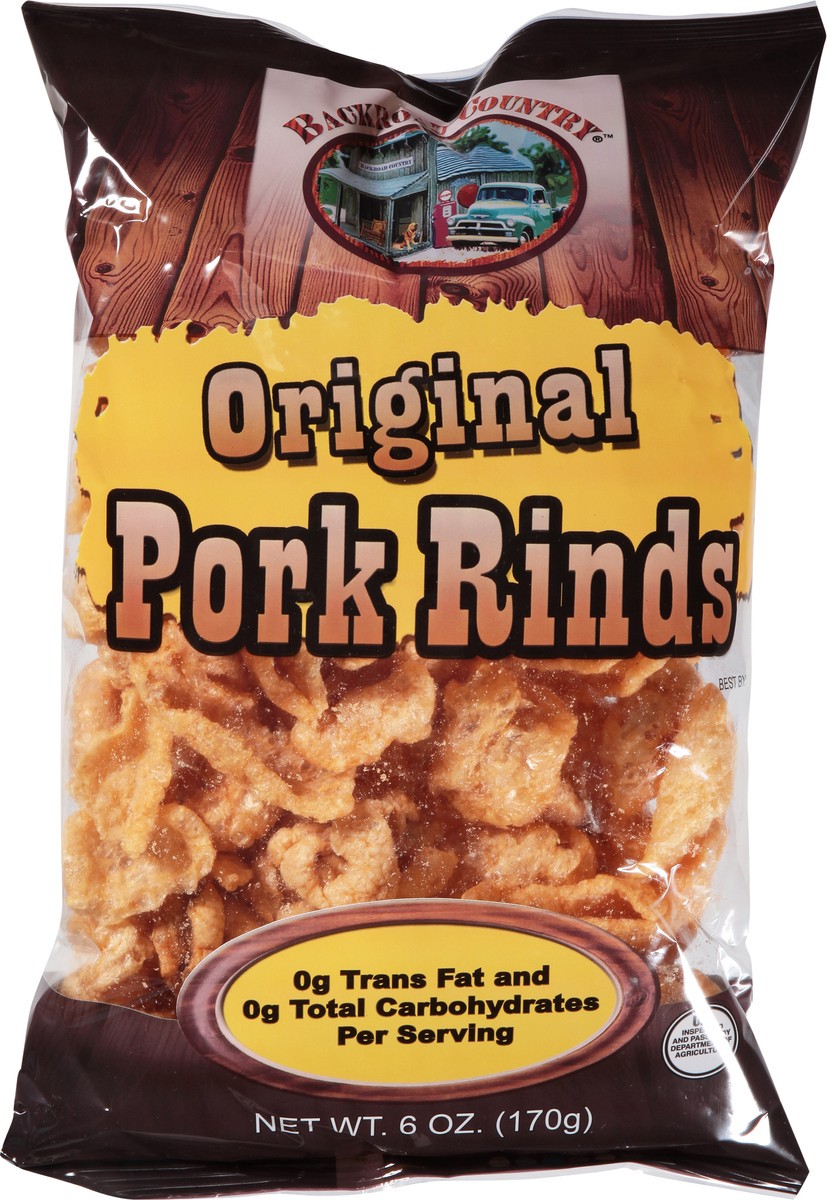 slide 2 of 9, Backroad Country Original Pork Rinds 6 oz, 6 oz