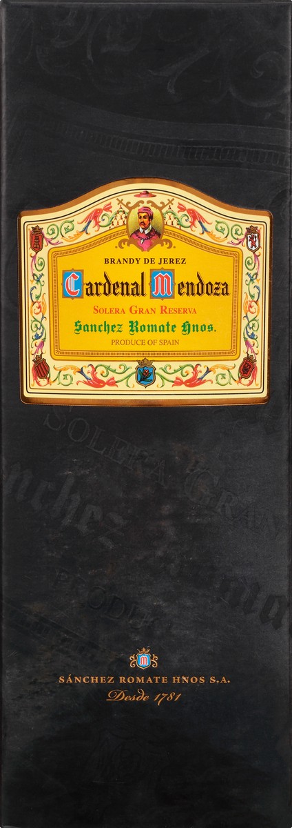 slide 7 of 8, Cardenal Mendoza Solera Gran Reserva Sanchez Romate Hnos. Brandy de Jerez 750 ml, 750 ml