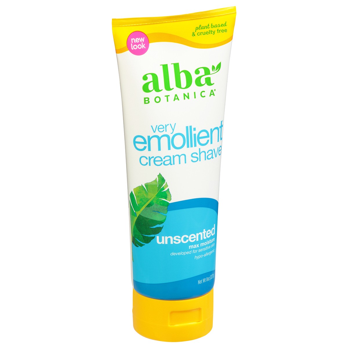 slide 1 of 8, Alba Botanica Cream Shave, Unscented, 8 Ounce, 8 oz