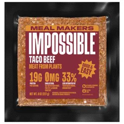 Impossible Taco Beef Meat From Plants Meal Makers - 8oz
