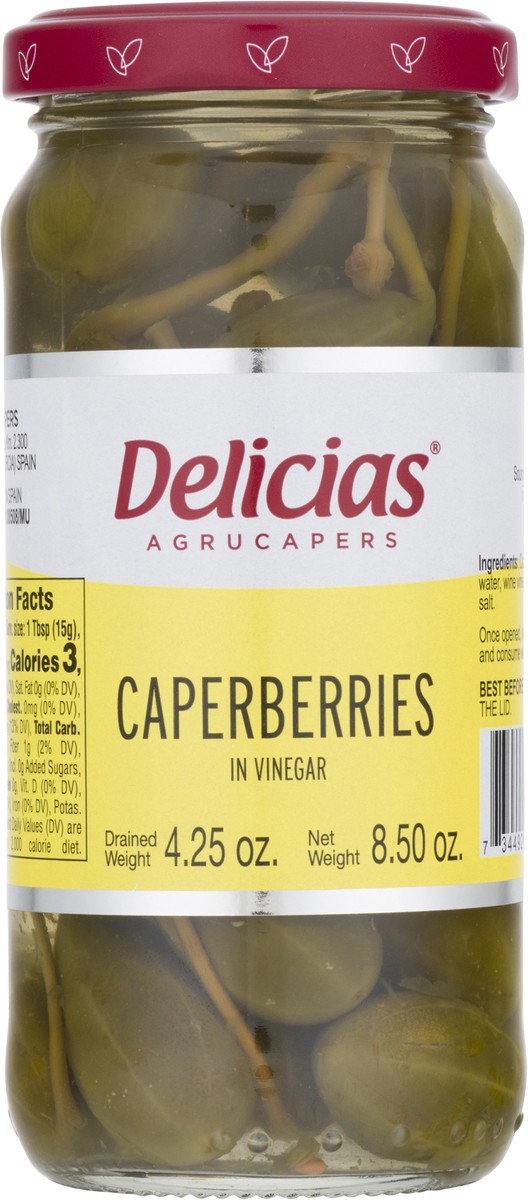 slide 10 of 12, Delicias Caperberries 8.5 oz, 8.5 oz