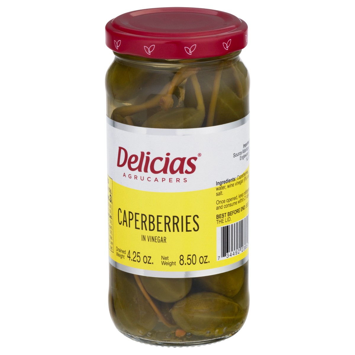 slide 4 of 12, Delicias Caperberries 8.5 oz, 8.5 oz