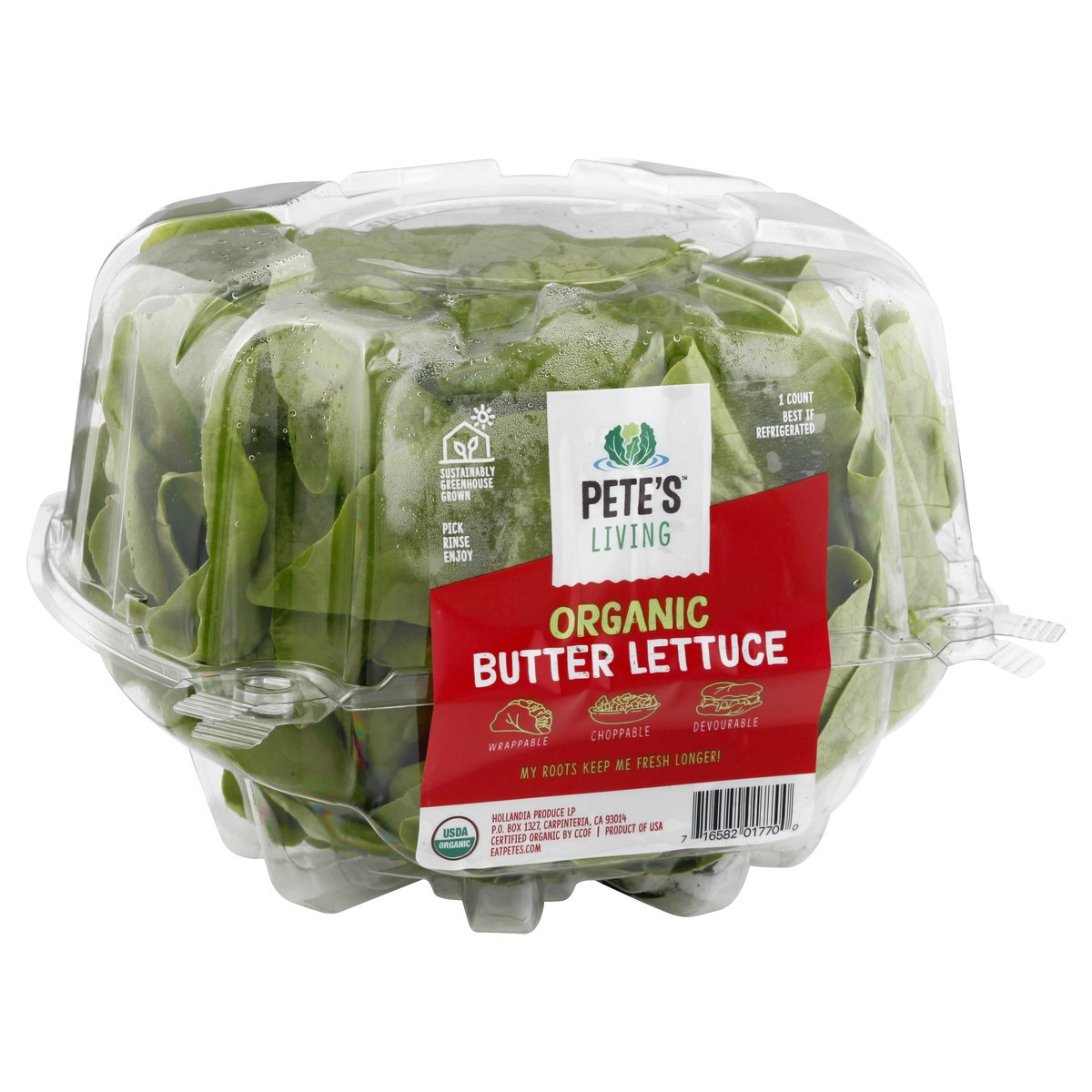 slide 7 of 11, Pete's Living Organic Butter Lettuce 1 ea, 1 ct