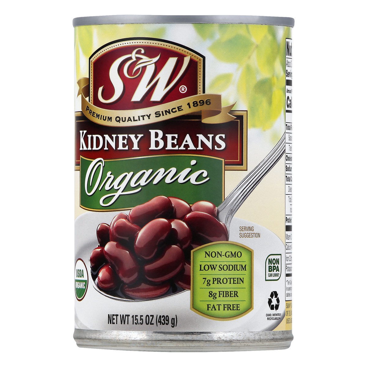 slide 10 of 11, S&W Organic Kidney Beans 15.5 oz, 