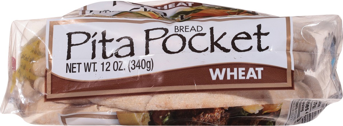 slide 8 of 13, Papa Pita Wheat Pita Pocket 6 ea, 6 ct