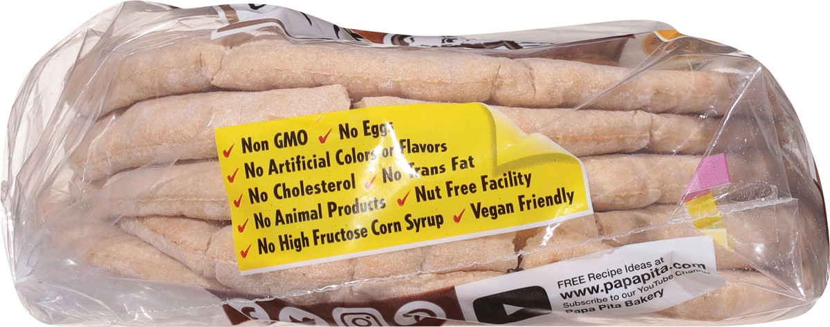 slide 10 of 13, Papa Pita Wheat Pita Pocket 6 ea, 6 ct