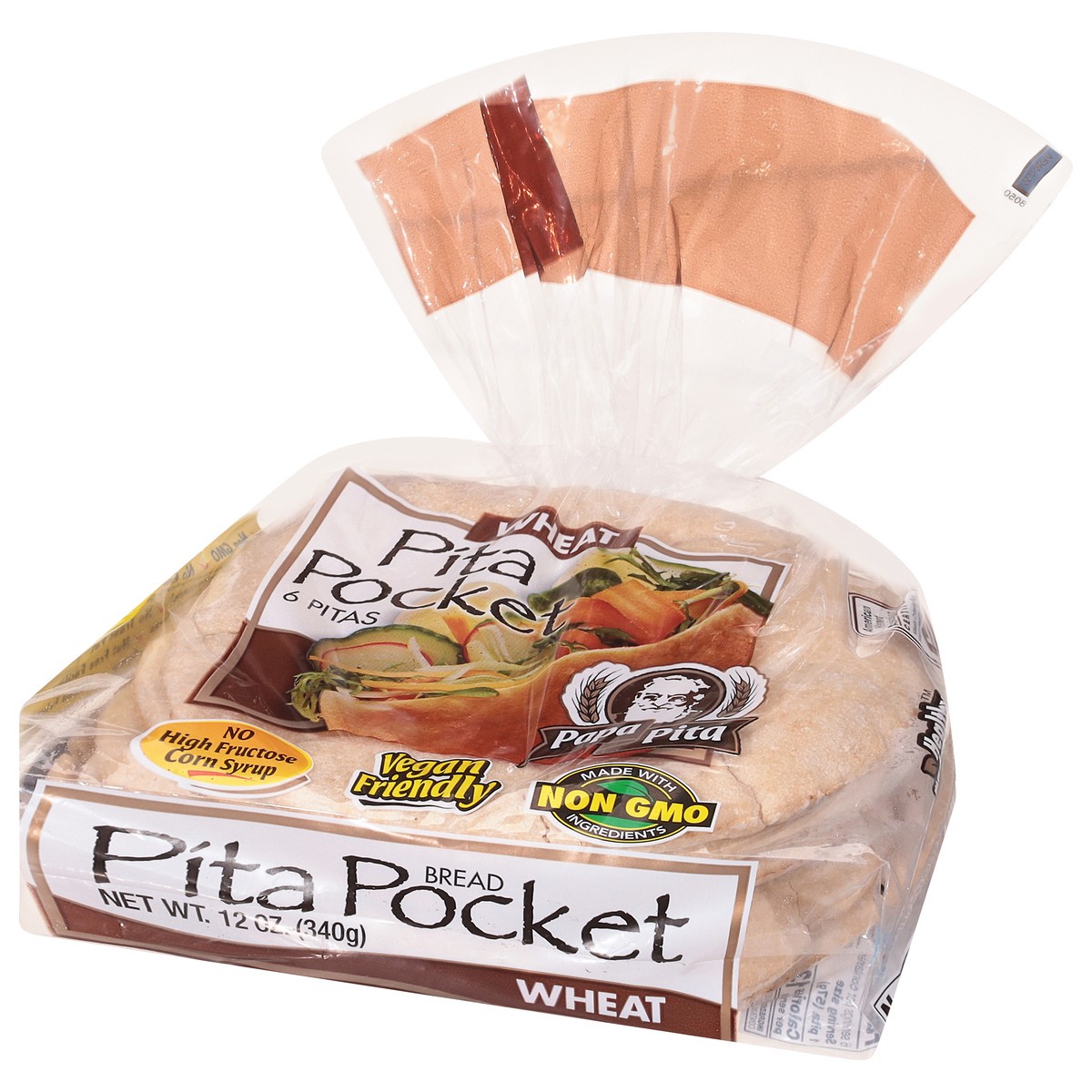slide 11 of 13, Papa Pita Wheat Pita Pocket 6 ea, 6 ct