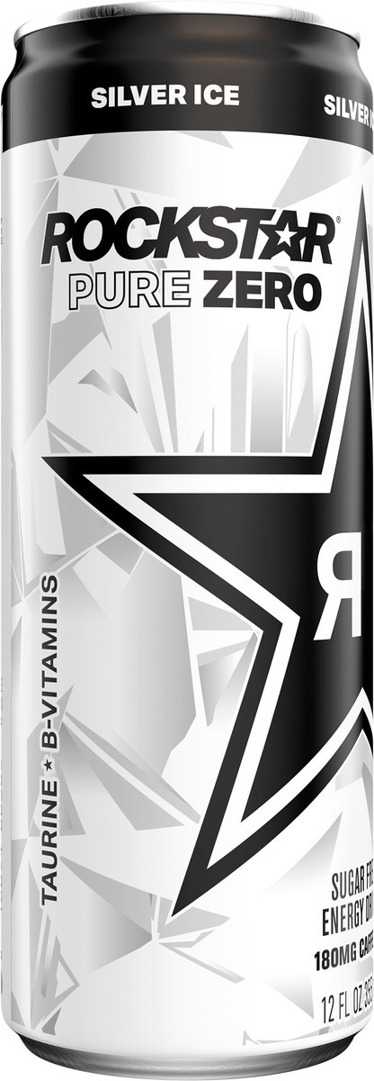 Rockstar Energy Drink, Sugar Free, Silver Ice 16 fl oz