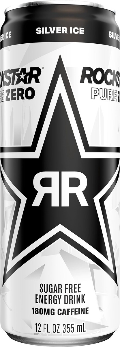 Rockstar® Pure Zero Silver Ice Energy Drink Can, 16 fl oz - Gerbes Super  Markets