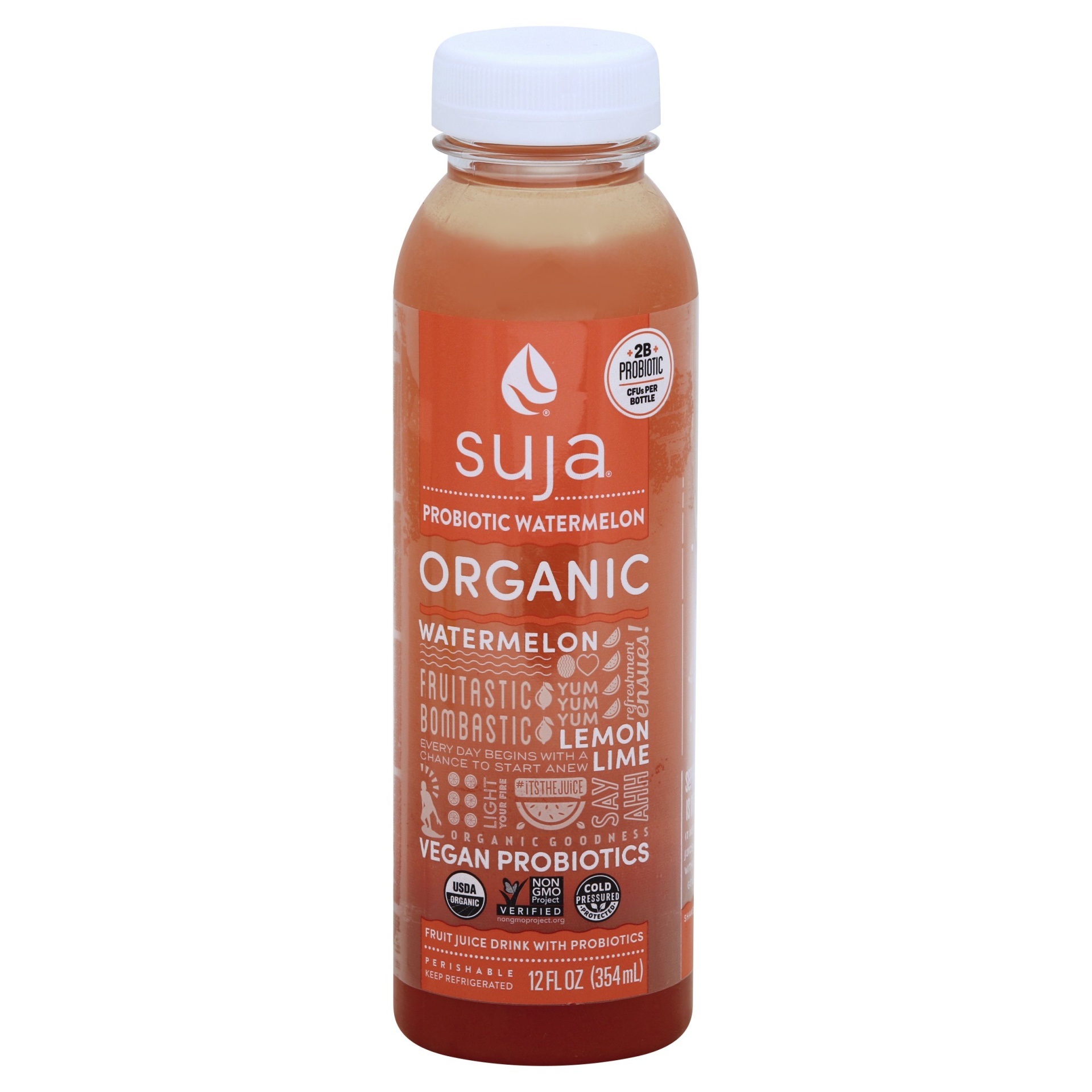 slide 1 of 4, Suja Organic Watermelon Fruit Juice - 12 fl oz, 12 fl oz