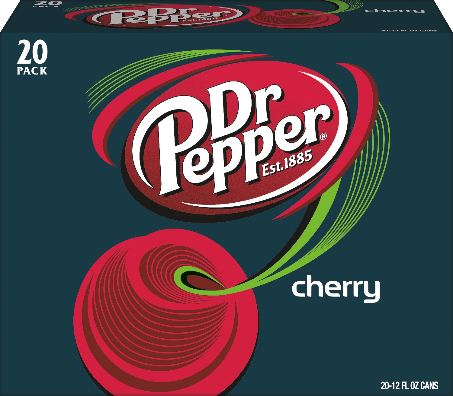 slide 1 of 4, Dr Pepper Cherry, 20 ct; 12 fl oz