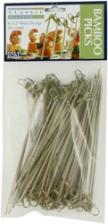 RSVP Bamboo Appetizer Knot Picks 6.5 In