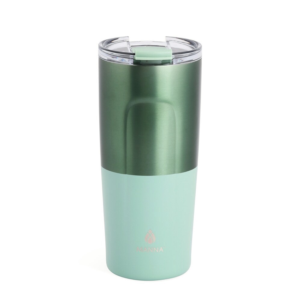 slide 2 of 3, Manna Ridge Stainless Steel Tumbler Green, 20 oz