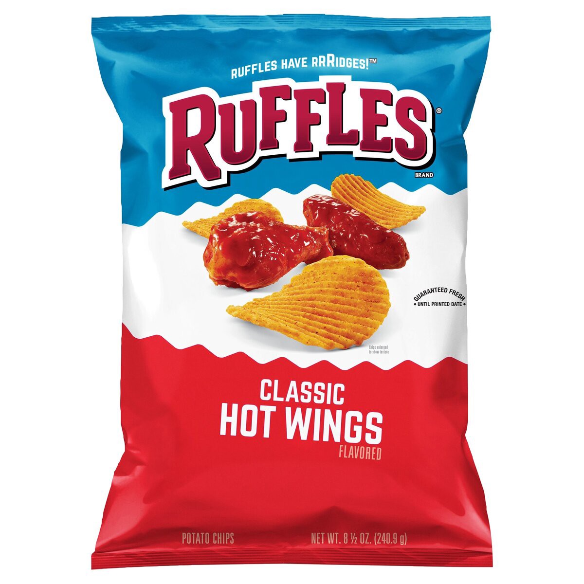 slide 9 of 9, Ruffles Classic Hot Wings, 9 oz