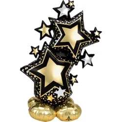 Black Gold Airloonz Star Cluster