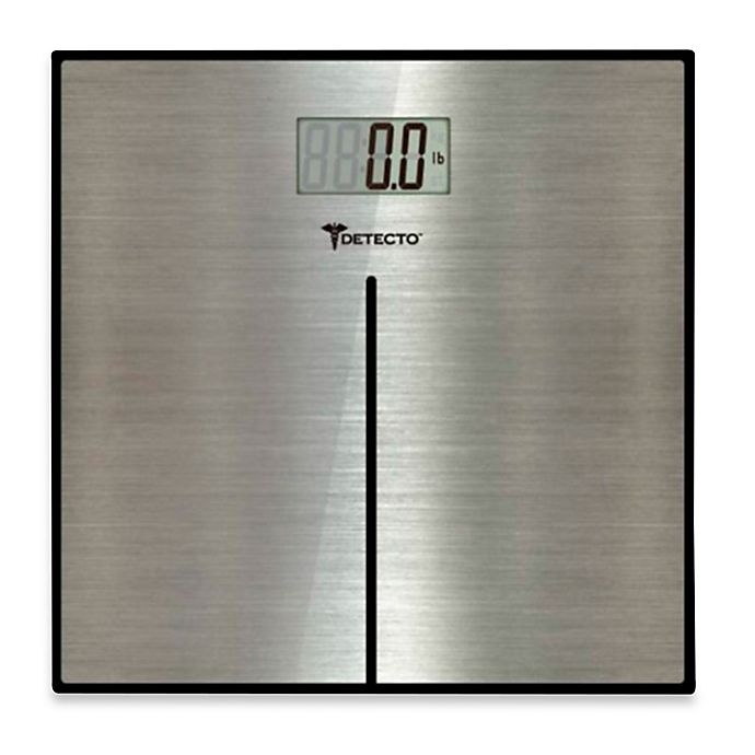 slide 1 of 1, Detecto Stainless Steel Bathroom Digital Scale, 1 ct