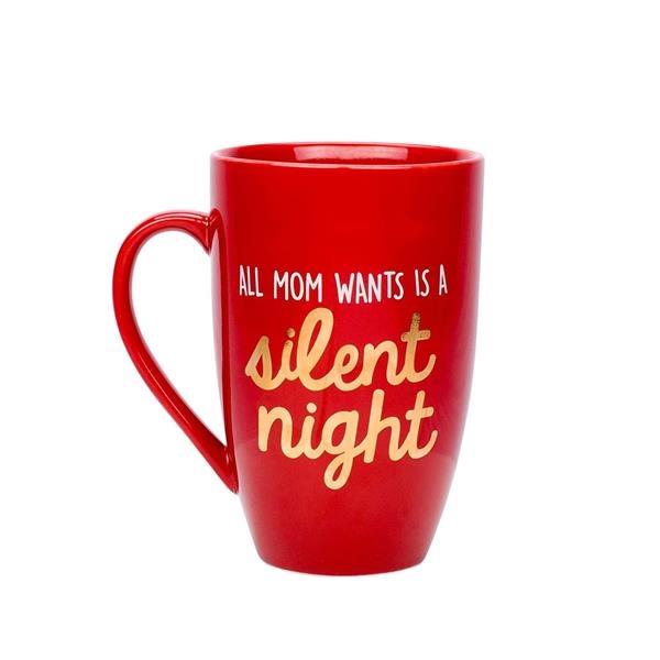 slide 1 of 1, Pearhead Silent Night'' Mug - Red'', 1 ct