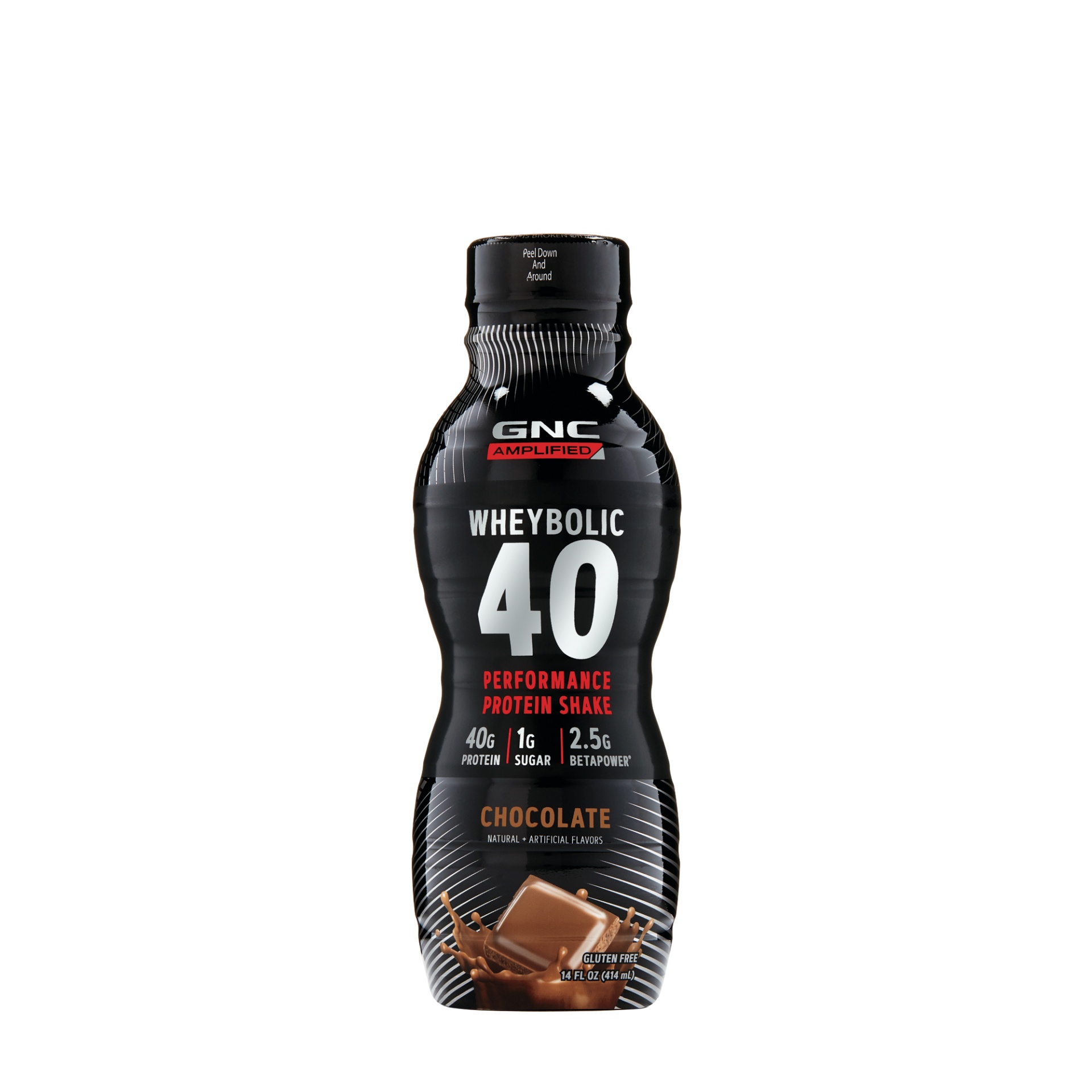 GNC Protein Shake, Performance, Wheybolic 40, Chocolate 14 oz Shipt