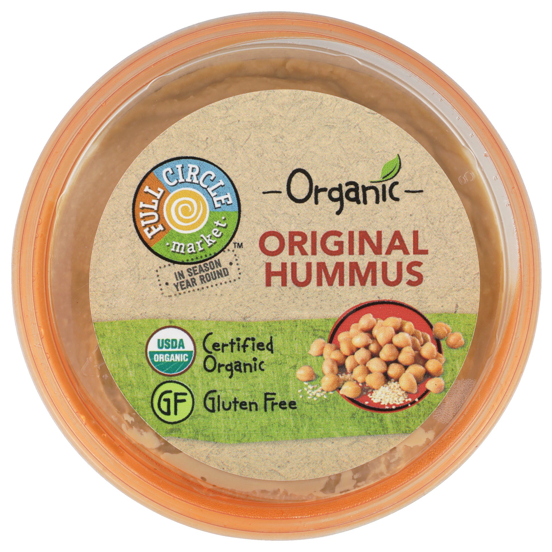 slide 1 of 6, Full Circle Market Organic Original Hummus, 8 oz