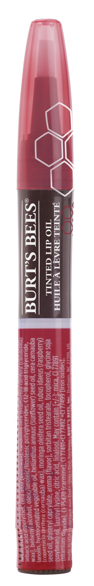 slide 1 of 5, Burt's Bees 100 % Natural Moisturizing Tinted Lip Oil, Crimson Breeze - 1 Pen, 0.04 fl oz