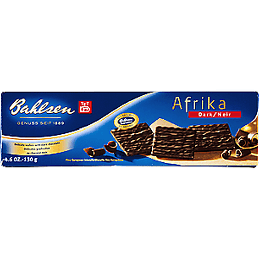 slide 4 of 9, Bahlsen Afrika Dark Chocolate Wafers, 4.5 oz