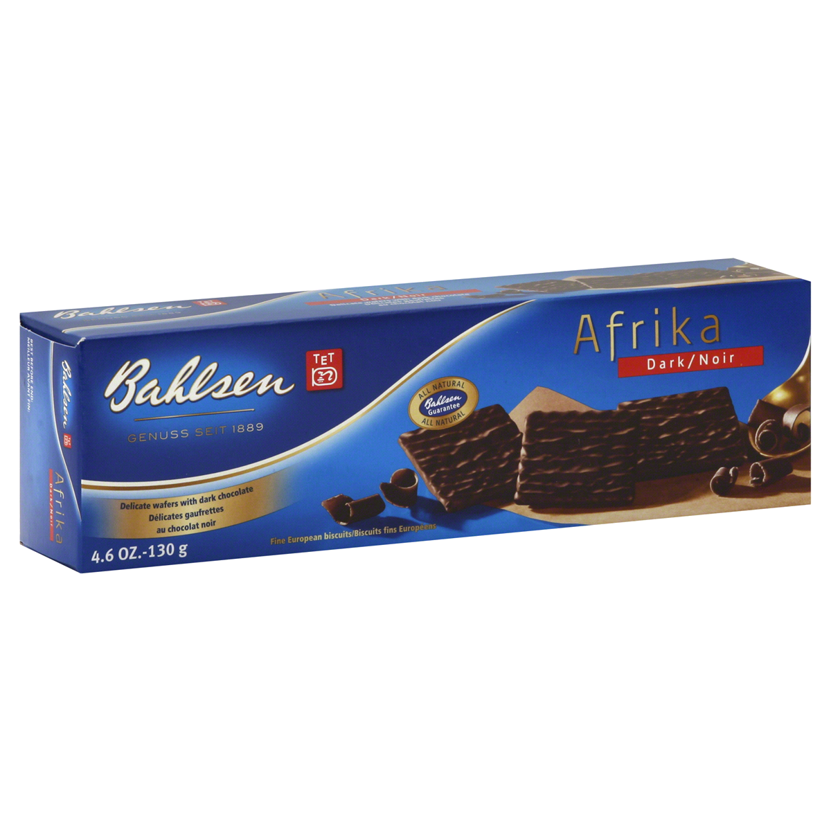 slide 1 of 9, Bahlsen Afrika Dark Chocolate Wafers, 4.5 oz