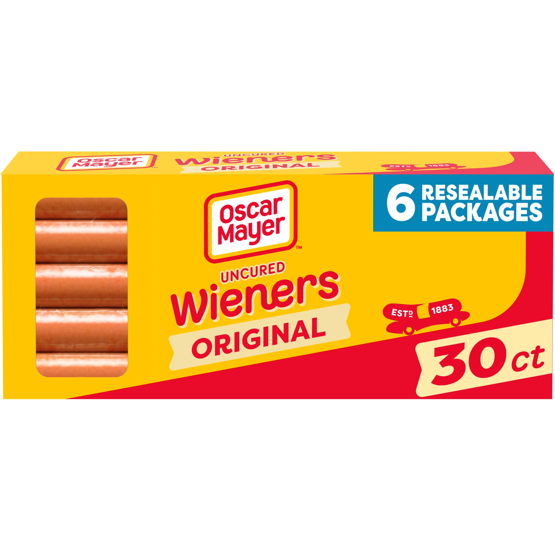 slide 1 of 2, Oscar Mayer Classic Uncured Wieners Hot Dogs, per lb