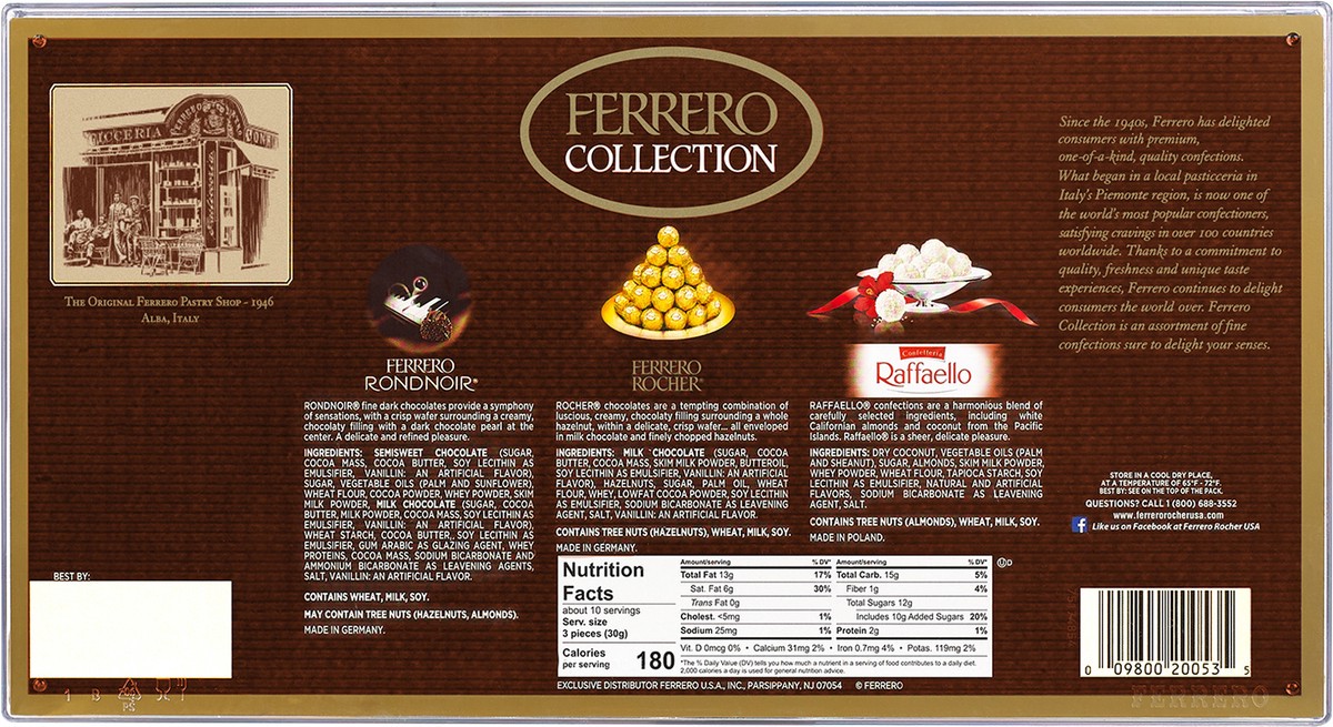 slide 3 of 11, Ferrero Collection Fine Assorted Confections, Gift Box - 12.7oz/32pc, 12.7 oz