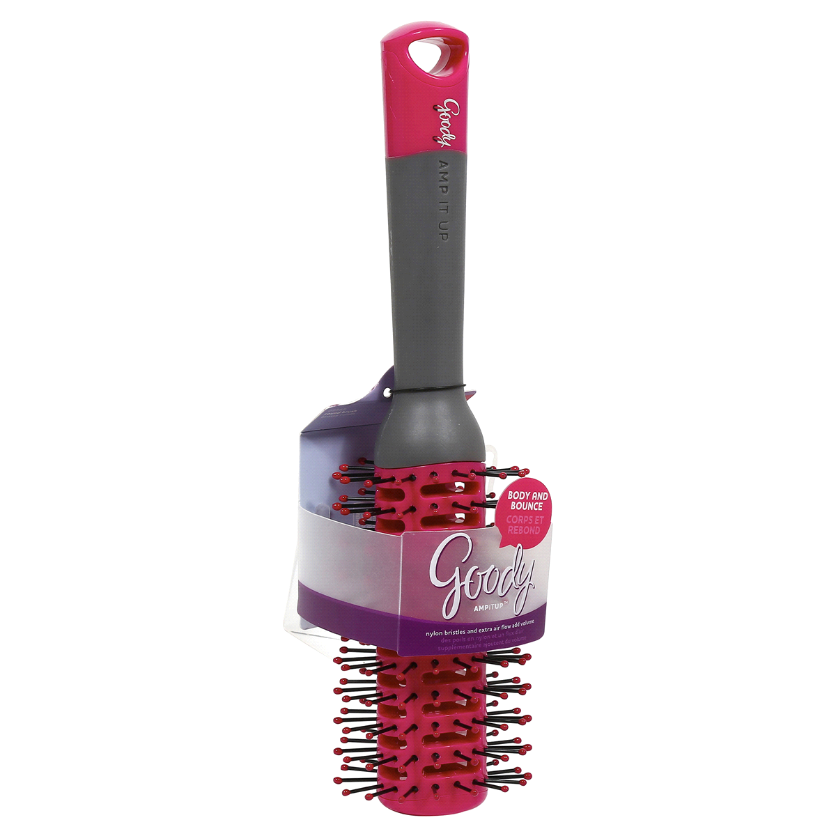 slide 2 of 3, Goody Amp It Up Medium Round Hair Brush, 1 ct