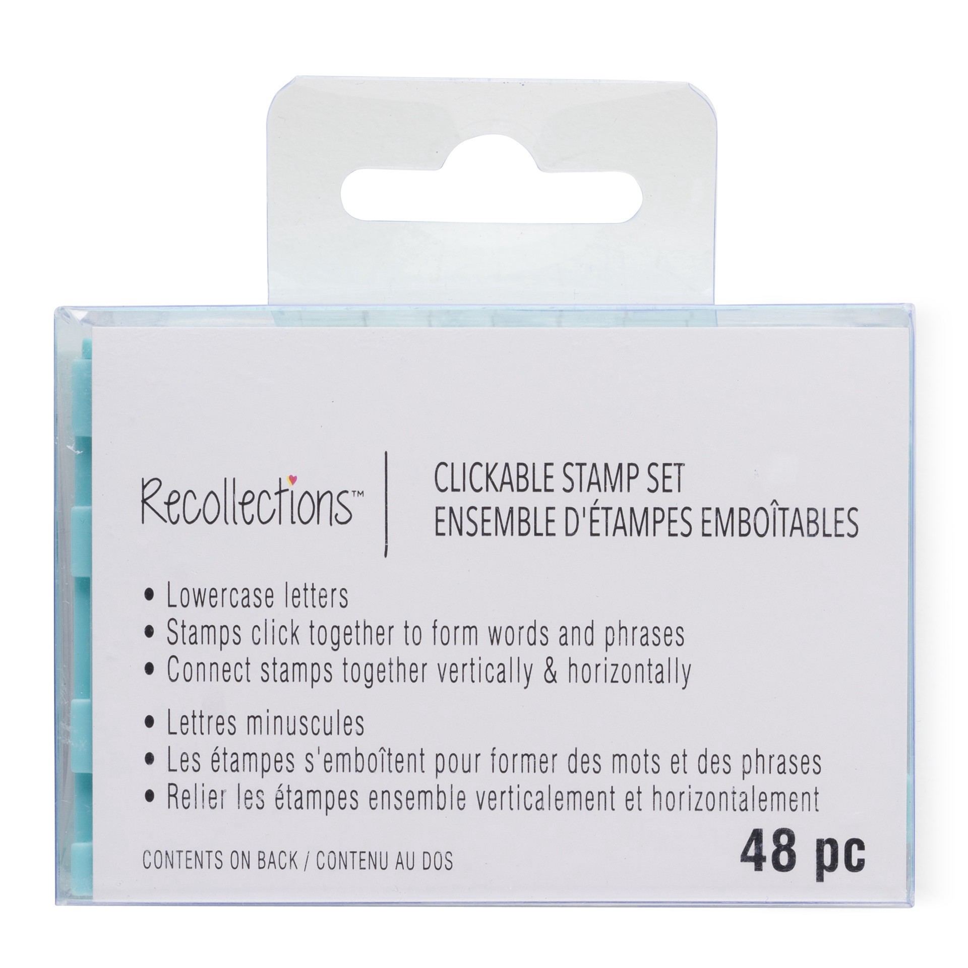 slide 3 of 5, Clickable Lowercase Stamp Set By Recollections, 3.22 in x 1.53 in