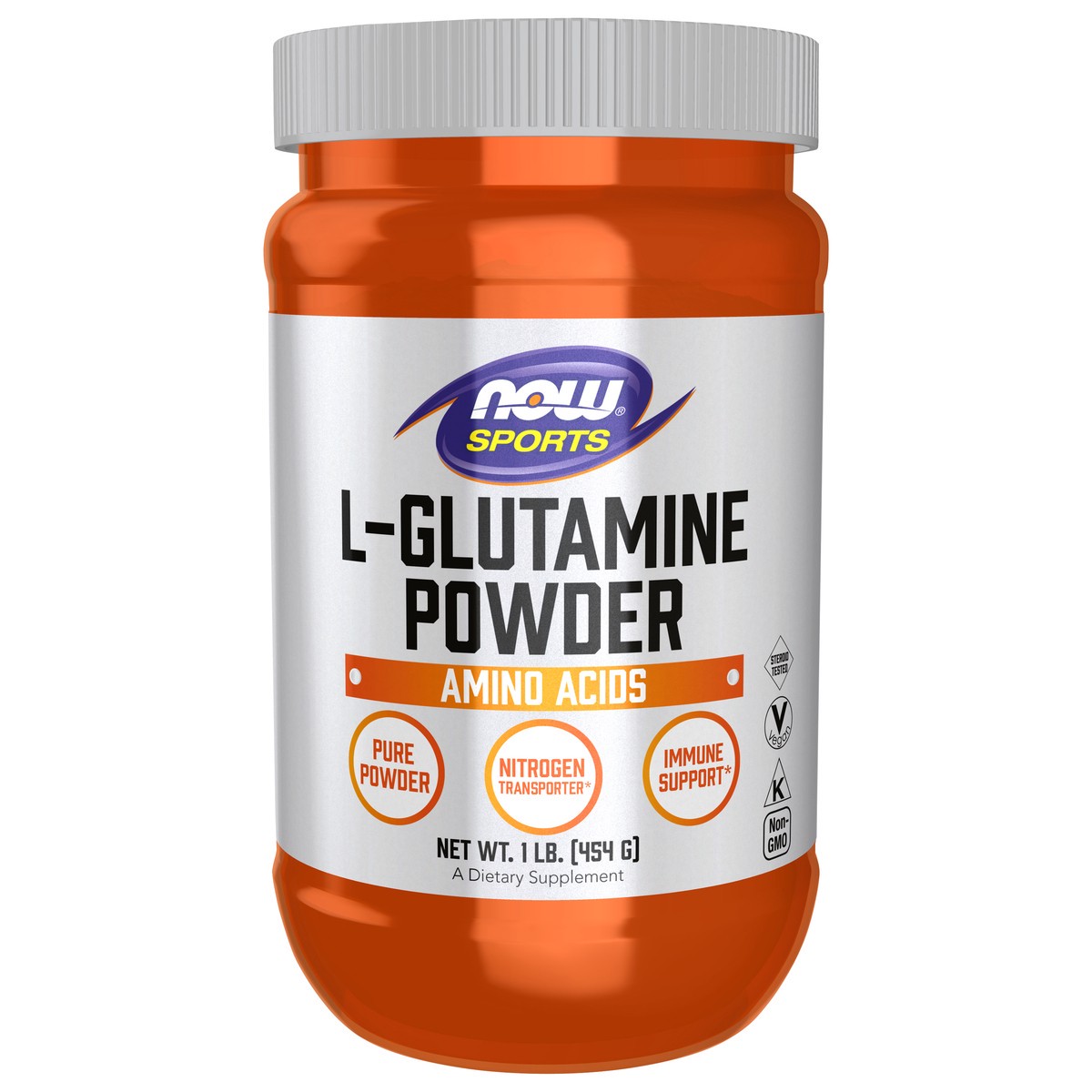 slide 1 of 5, NOW L-Glutamine Powder - 1 lb., 1 lb