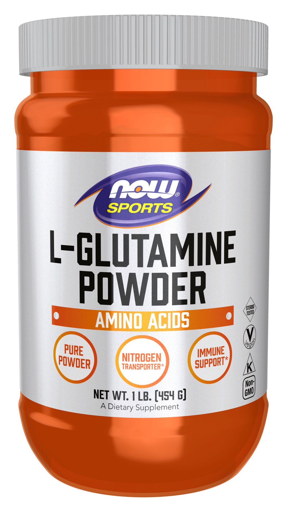 slide 1 of 5, NOW Sports L-Glutamine Powder - 1 lb., 1 lb