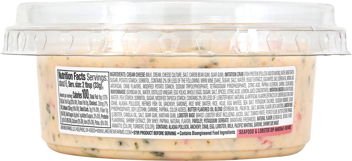 slide 5 of 9, Salads of the Sea Seafood & Lobster Dip, 7 oz