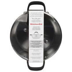 KitchenAid 4 Quart Stainless Steel Covered Casserole 1 ea