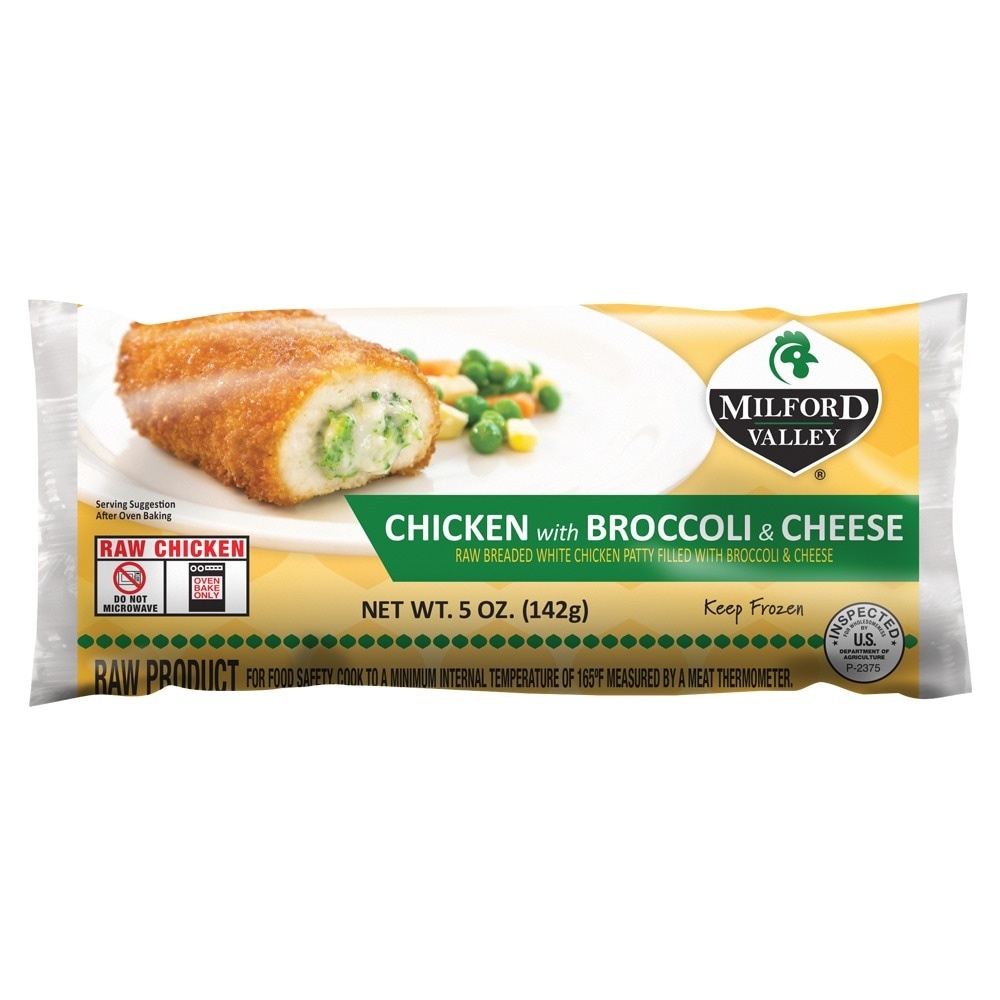 slide 1 of 1, Milford Valley Broccoli Cheese Chicken, 5 oz