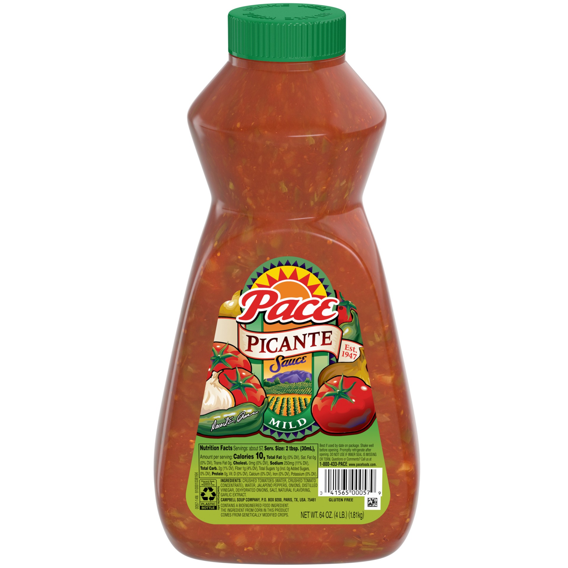 slide 1 of 5, Pace Mild Picante Sauce, 64 oz Bottle, 64 oz